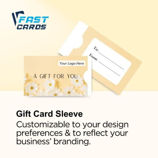 Custom Gift Card Sleeves